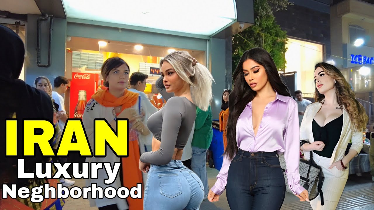 IRAN 🇮🇷 NightLife of Luxury Neighbourhood: Iranian Girls and Boys lifestyle ایران
