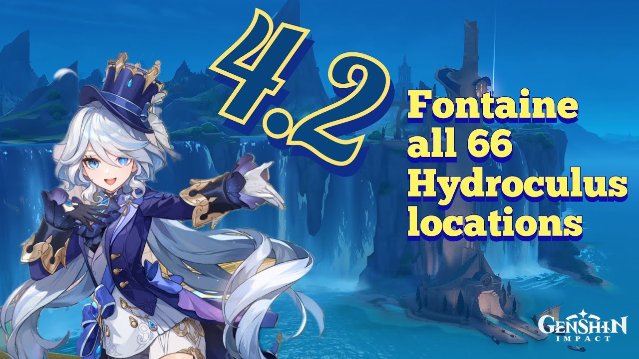 Genshin impact Fontaine all 66 Hydroculus locations (no timestamps)