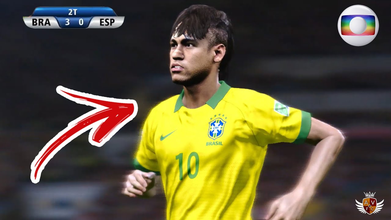 BRASIL 3 x 0 ESPANHA - FINAL COPA DAS CONFEDERAÇÕES 2013 RECRIADA NO PES 2020