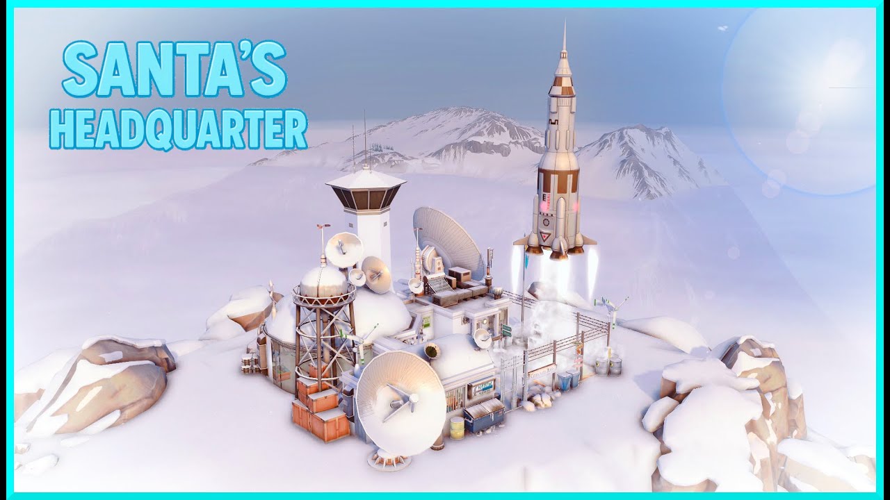 The Sims 4 💚 Santas Headquarter🎄 Speed Build ( no CC )