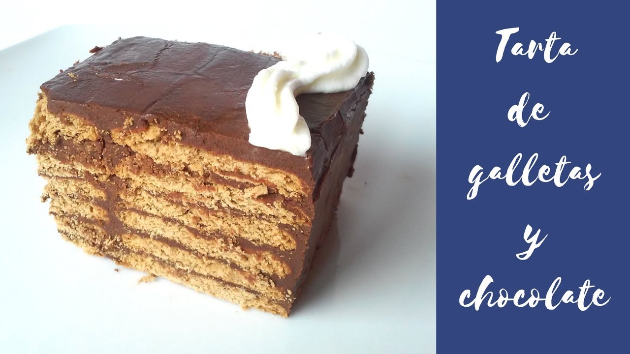 ♨ Tarta de Chocolate con galletas, de la abuela.