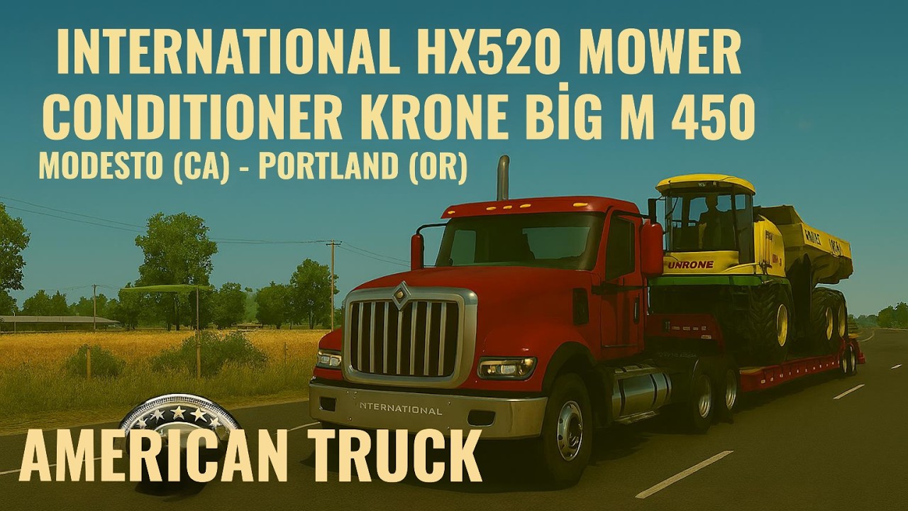 International HX520 Mower Conditioner Krone BiG M 450 34,000 lb Modesto CA Portland OR  American Tru