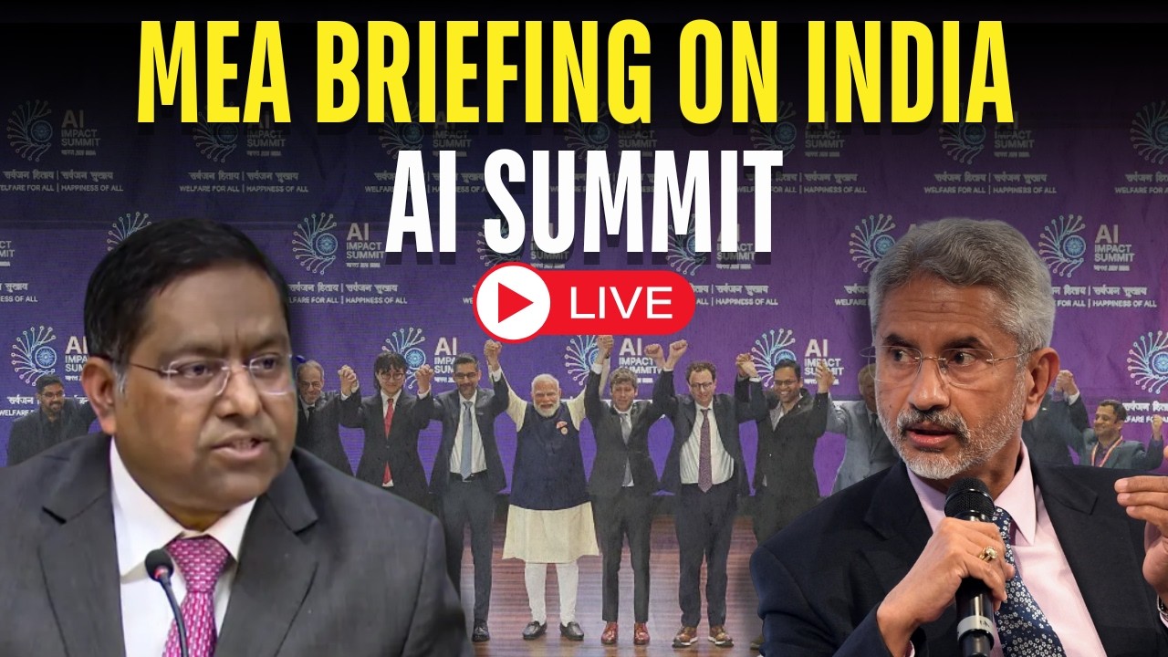 LIVE: MEA Briefing On India AI Summit 2026 | Artificial Intelligence | Congress Protest