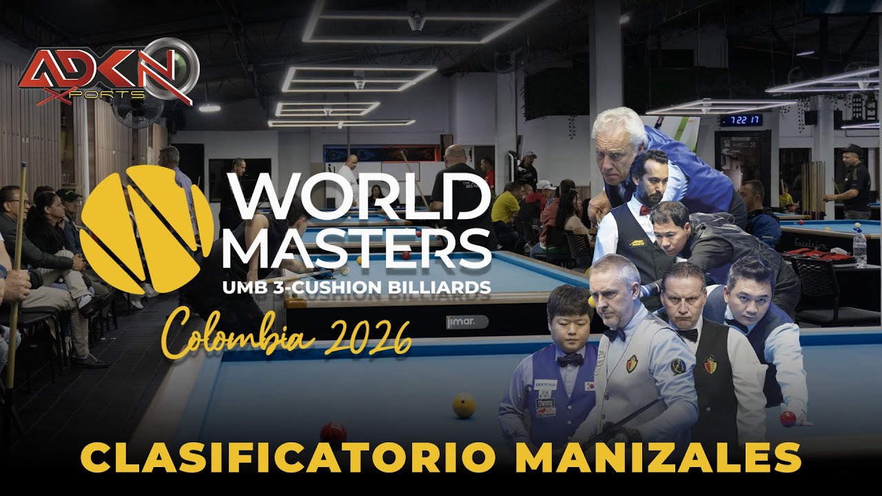 Luis Martinez Vs Dani Moreno Clasificatorio UMB 3-Cushion World Masters 8  Finalistas