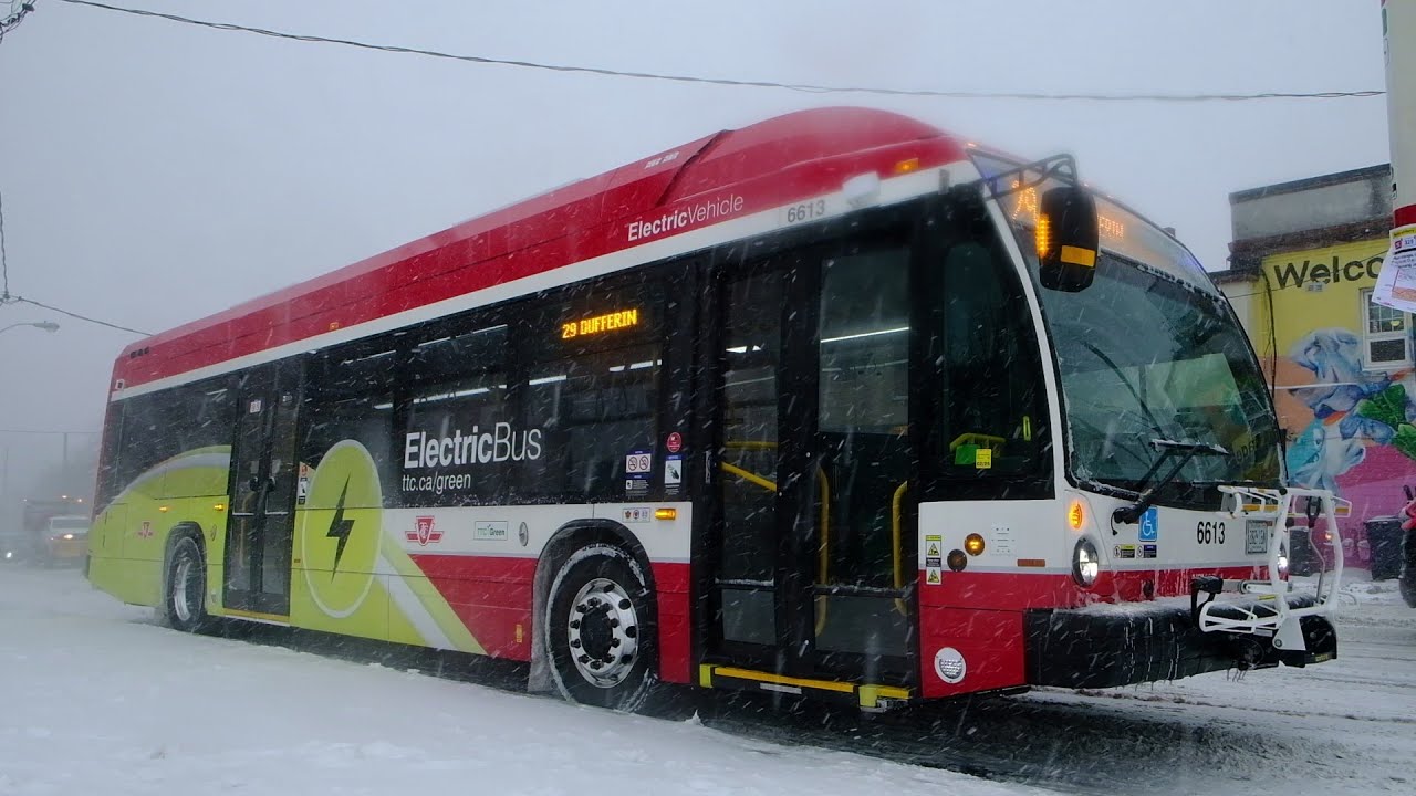 Toronto Transit During A Snow Storm