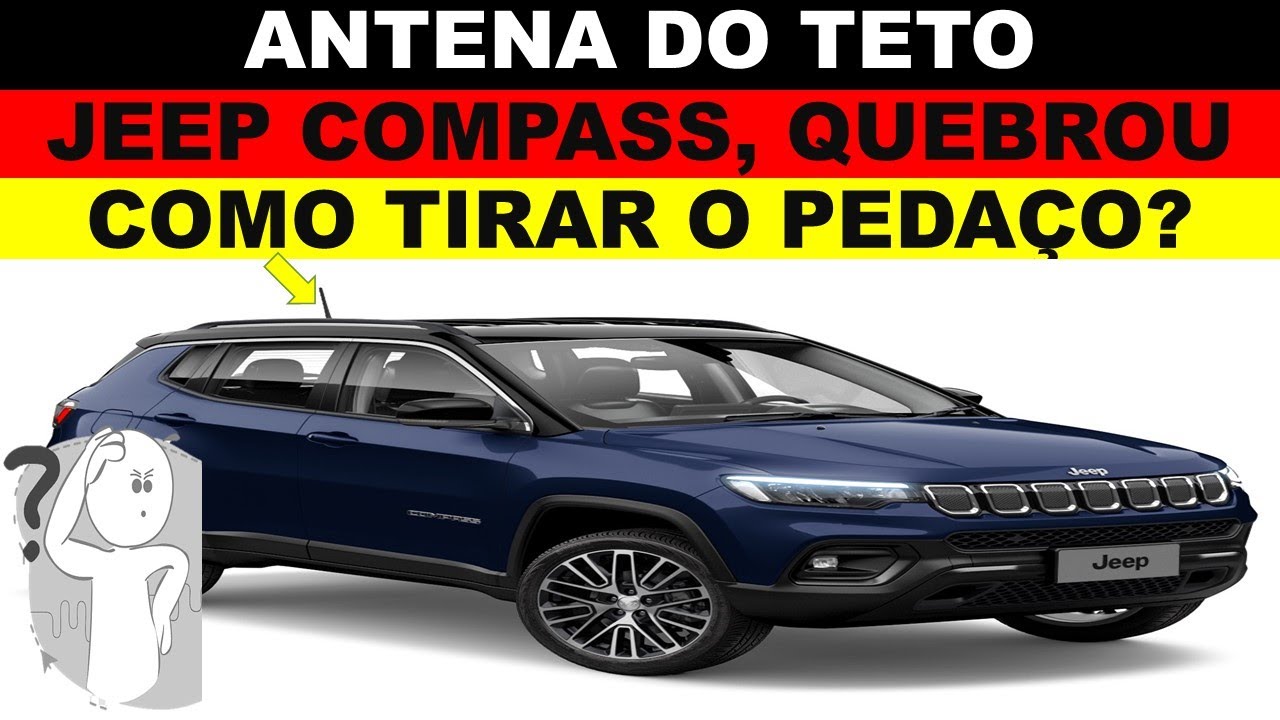 Antena do teto do Compass quebrou, como retirar o pedaço da base da antena?