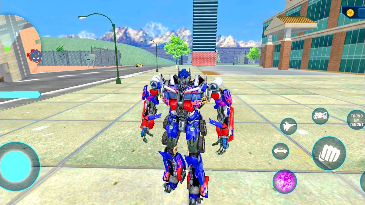 The Transformers Optimus Prime Jet Bike Car Transformation Robot Game 2020 - Android Gameplay #4