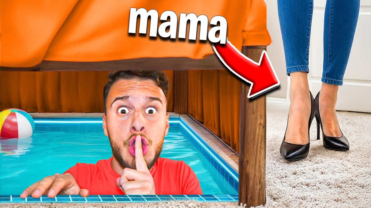Am Construit O Piscină Secretă În Camera Mea !