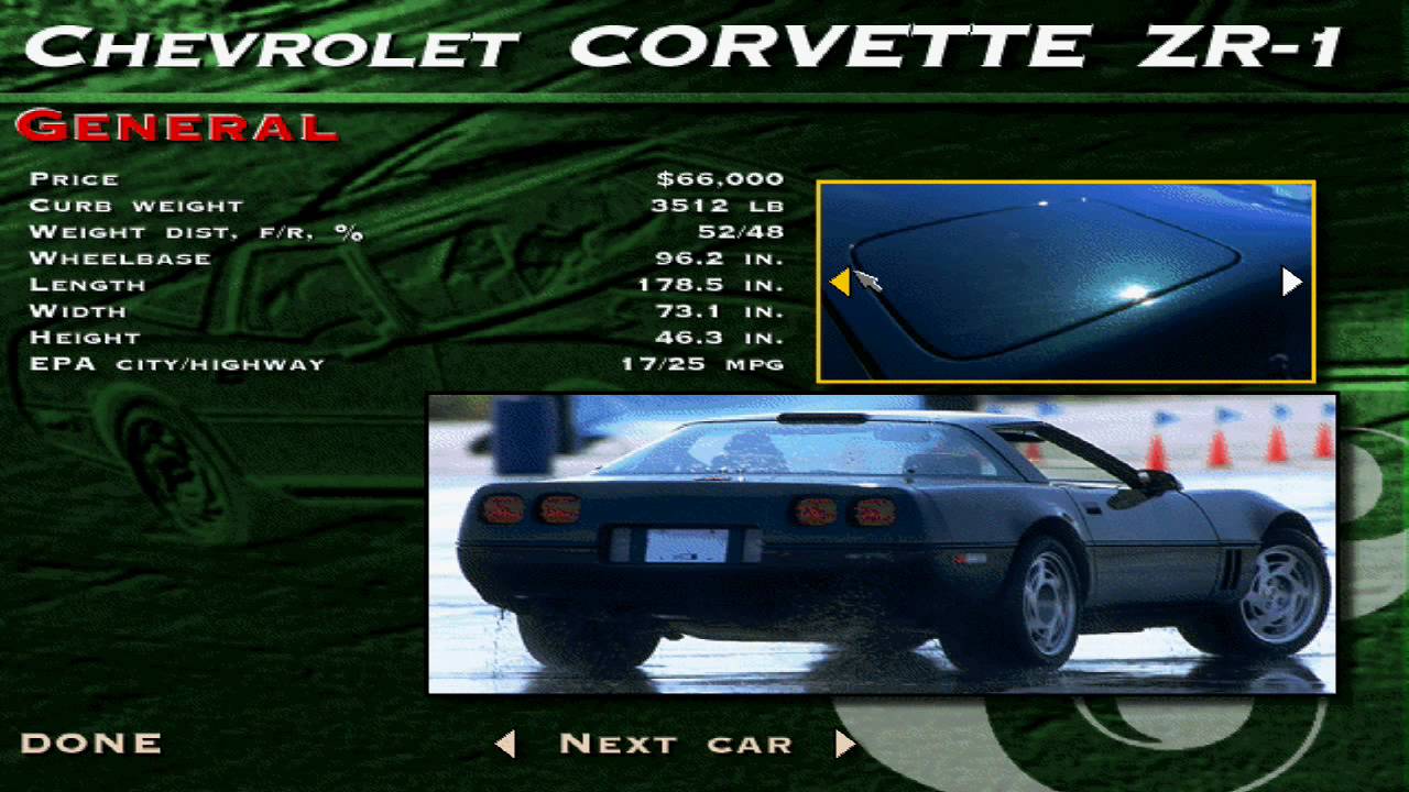 The Need for Speed SE - Chevrolet Corvette ZR-1 Showcase