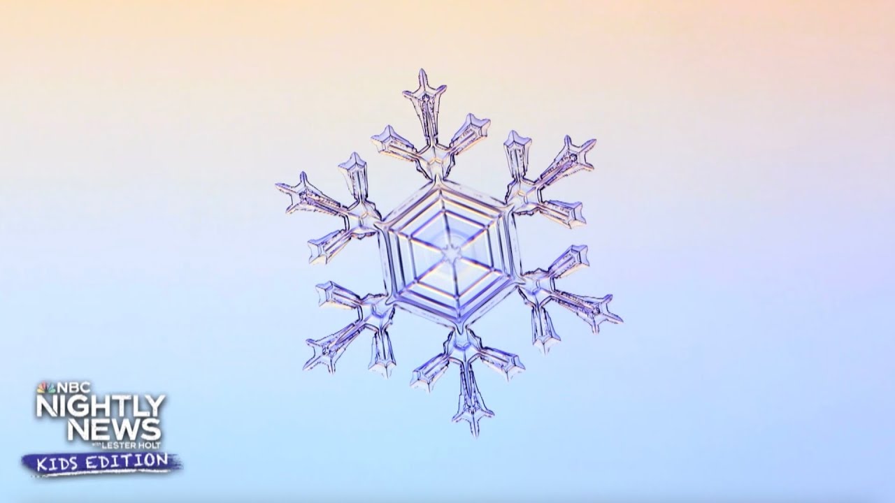 Did you know snow is made by unique ice crystals and no two are alike? | Nightly News: Kids Edition