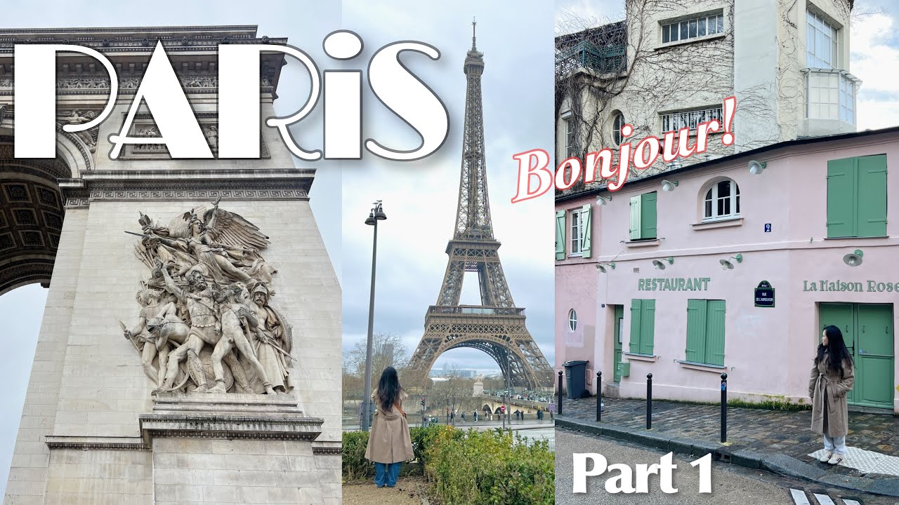 Paris Vlog Part 1: Eiffel Tower, Seine Cruise & Montmartre Walks | January in Paris