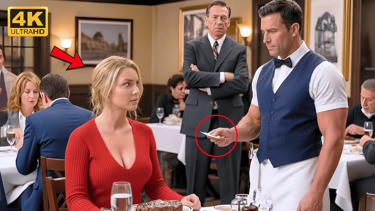 Lonely Billionaire Ordered a Steak — What the Single Dad Waiter Slipped Her Made Her Freeze