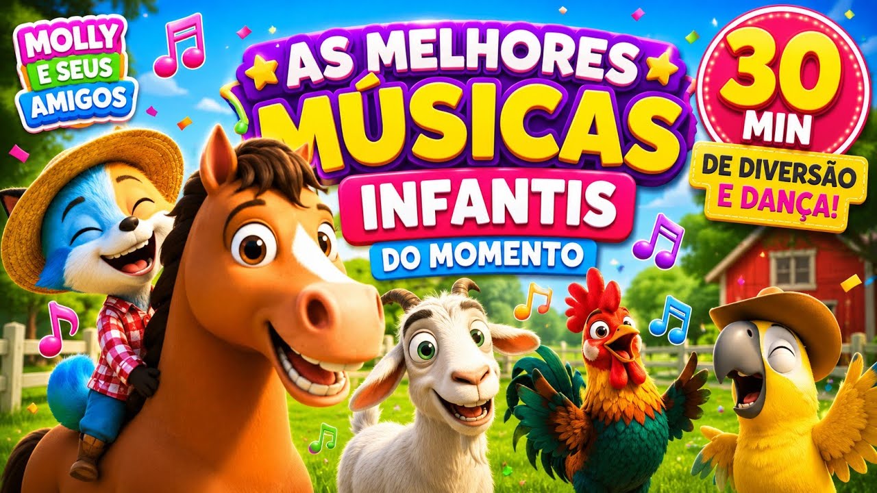 🎵 As Melhores Músicas Infantis do momento| 30 Min de Diversão e Dança! 💃