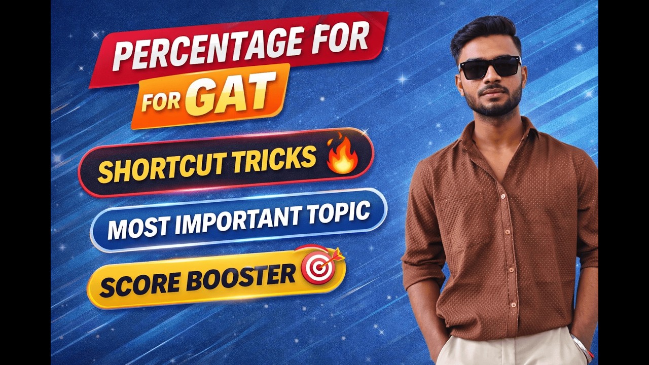 Master Percentage for GAT 🎯 (Part-2) | Concept + Practice Questions | Suraj Kumar