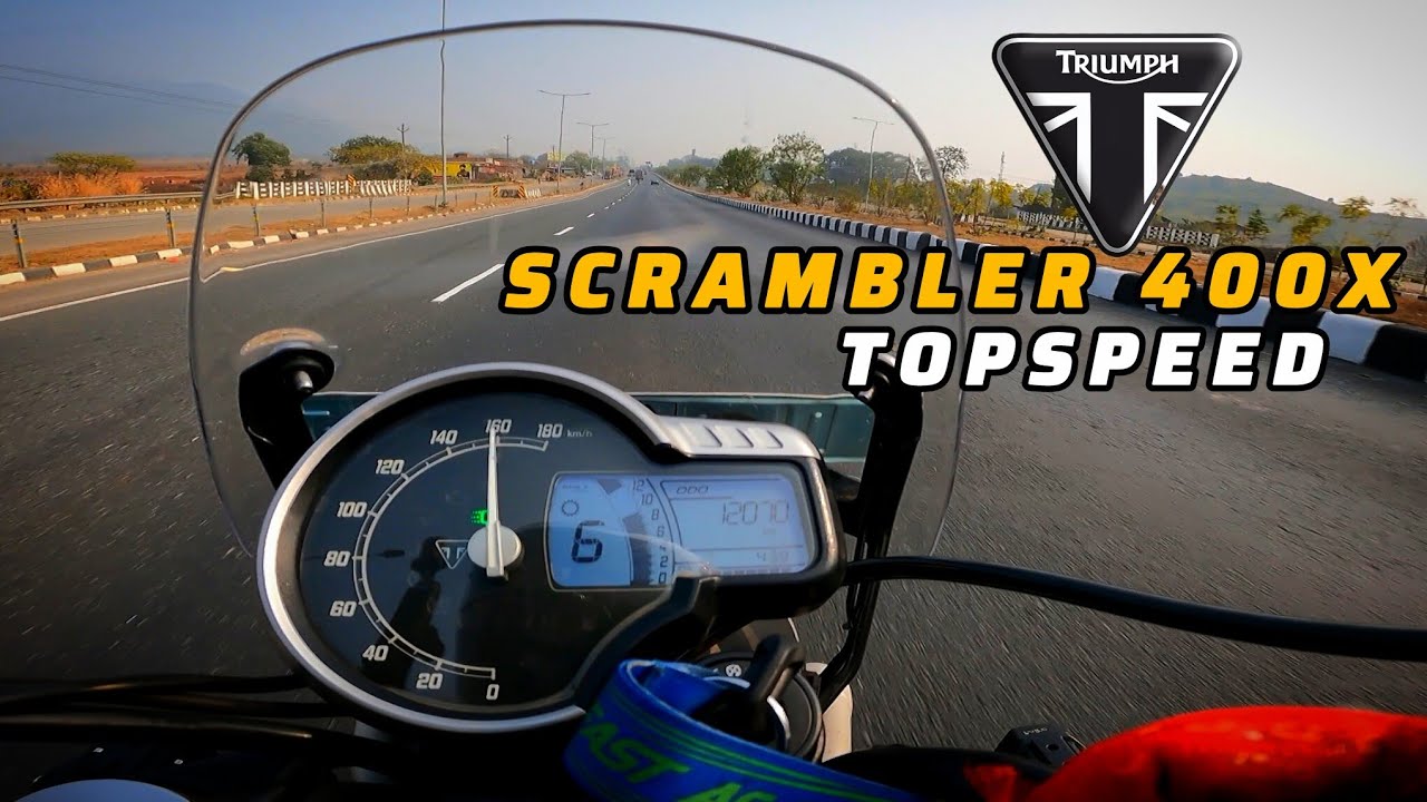 Triumph scrambler 400x topspeed 