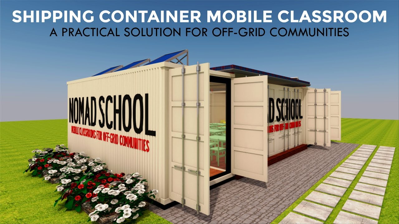 Shipping Container Classrooms Design for Mobile Schools Projects | NOMADBOX 320