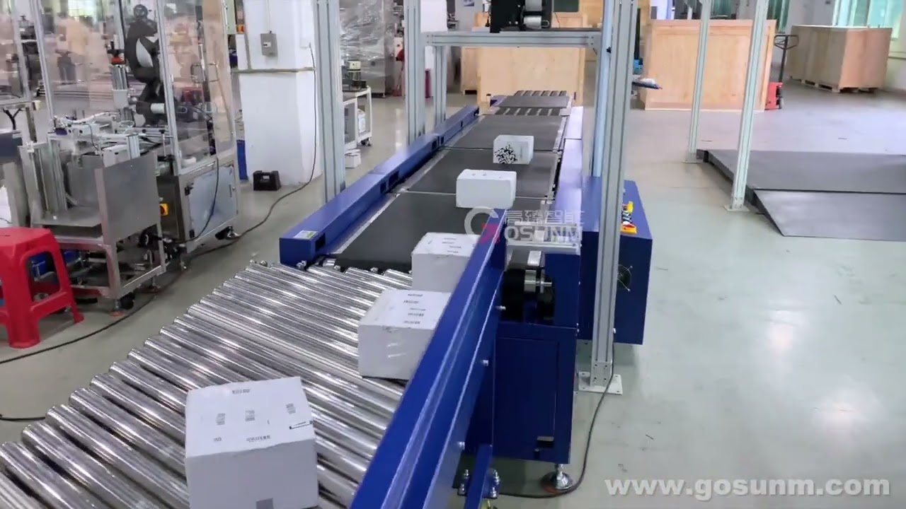 DWS machine E-commerce Warehouse Equipment Dimension Scan barcode print shipping label applicator