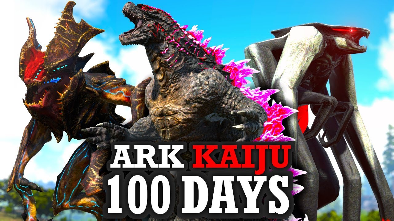 I Spent 100 DAYS on Kaiju ARK Island... Here's What Happened