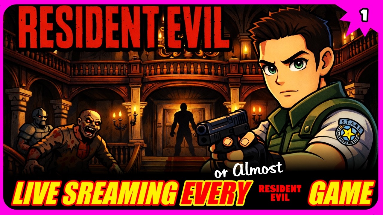 🔴  Road To Requiem | Resident Evil Remake HD Remaster  |  Chris Redfield  | PS1 - Part 1