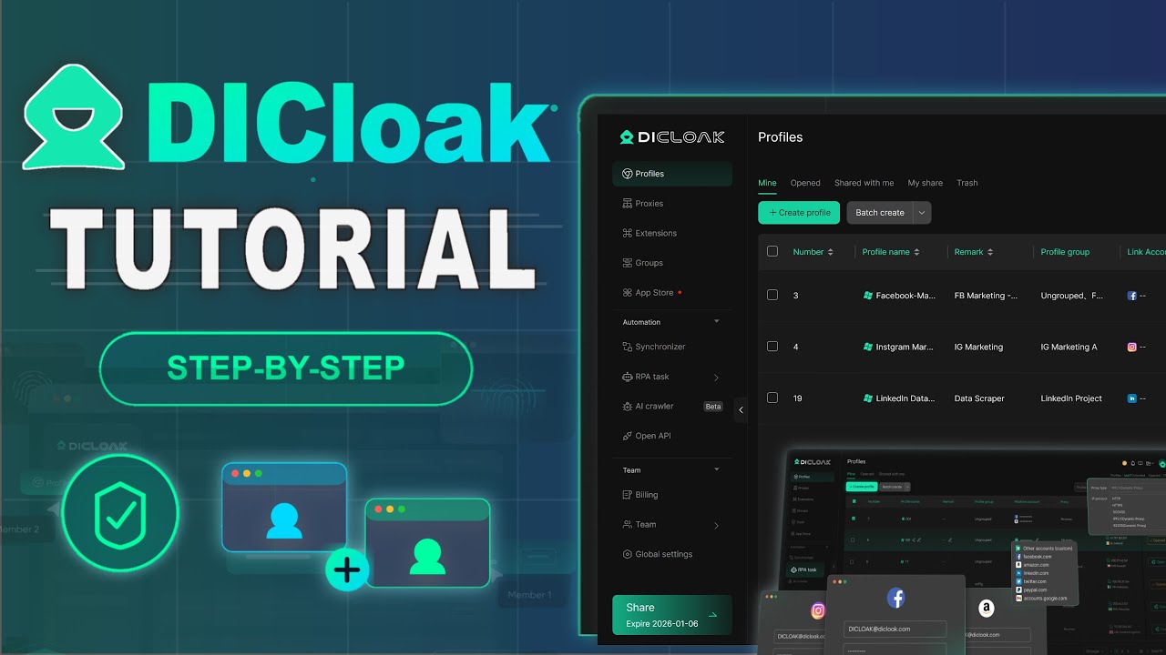 Учебное пособие по DICloak 2026 | Полная настройка браузера для защиты от обнаружения и управлени...