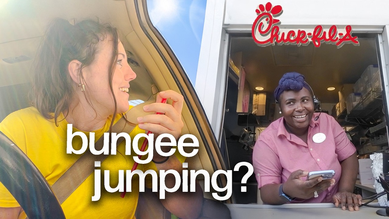Asking Drive Thru Employees to go BUNGEE JUMP!!