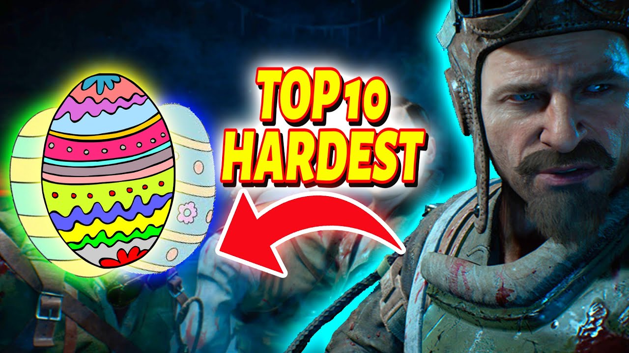 Top 10 HARDEST Easter Eggs In Cod Zombies!!!