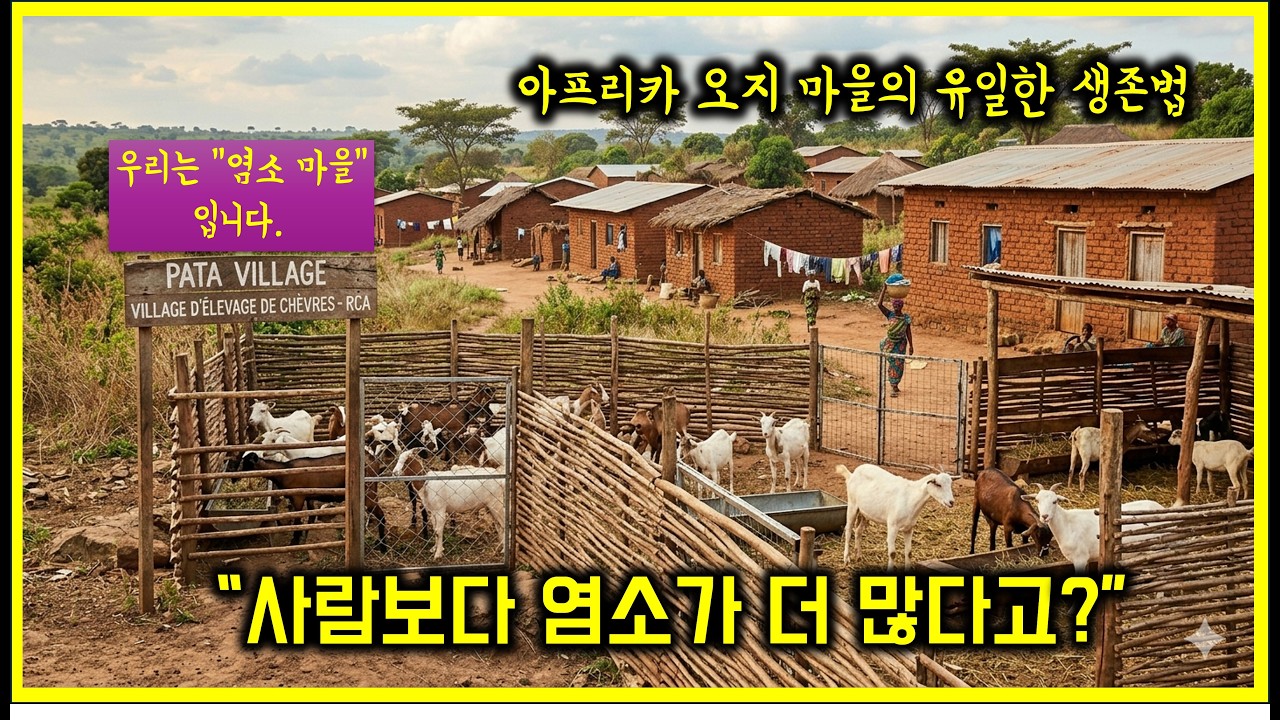 아프리카 오지마을의 유일한 생존법. 사람보다 염소가 더 많은 마을을 만들자. #여행