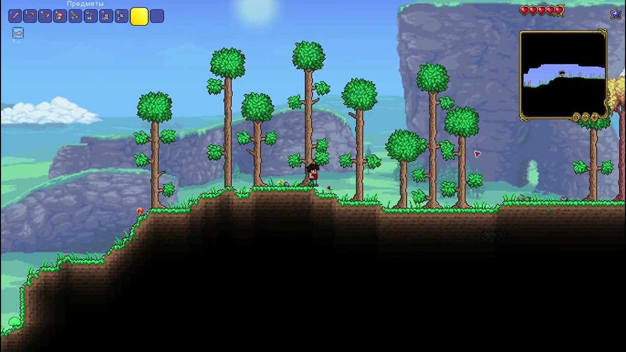 Terraria  часть 1 я не смог дойти до глаза ктуху