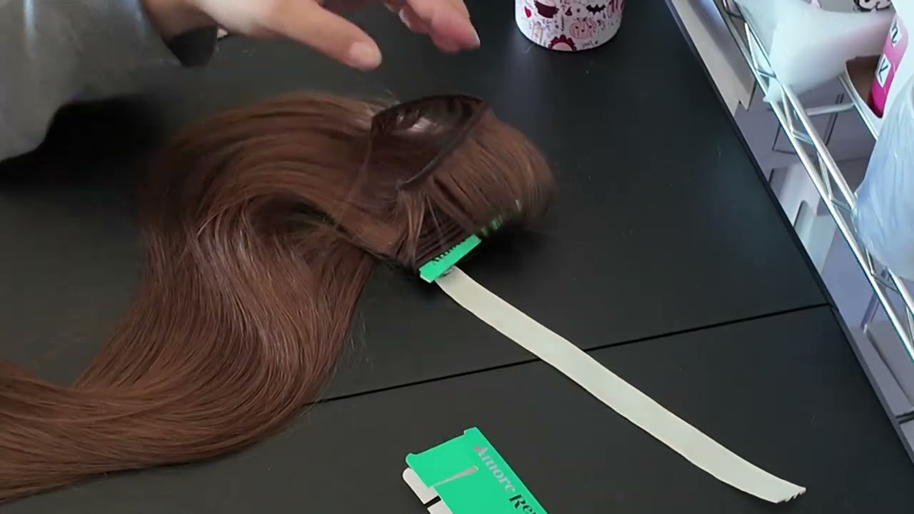 Asi pinto mis extensiones de cabello