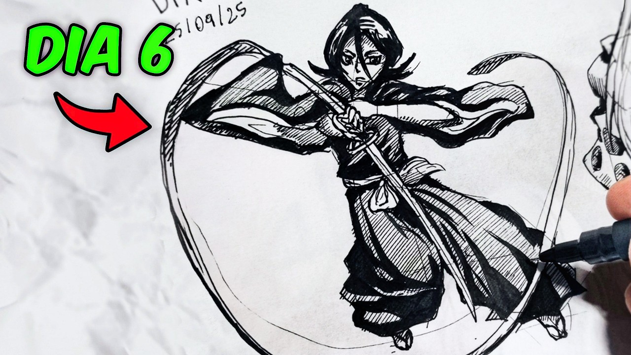 Tentei aprender a desenhar ANIME em 7 DIAS (De novo)