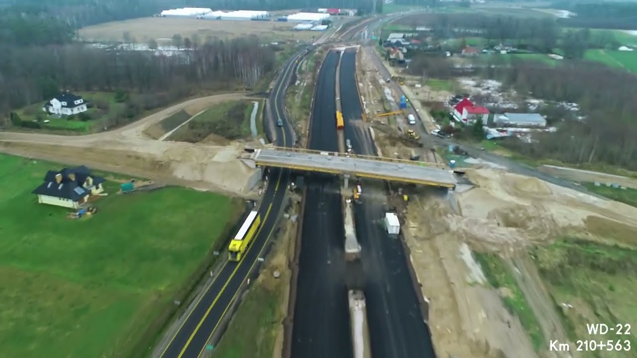 Budowa drogi ekspresowej S6 Sławno-Słupsk | Film z powietrza | Grudzień 2024