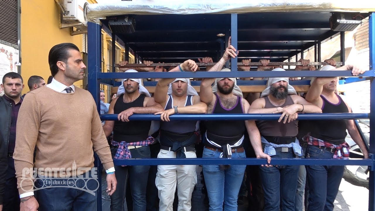 Primer Ensayo Costaleros de los Gitanos 2019. Paso del Señor de la Salud.