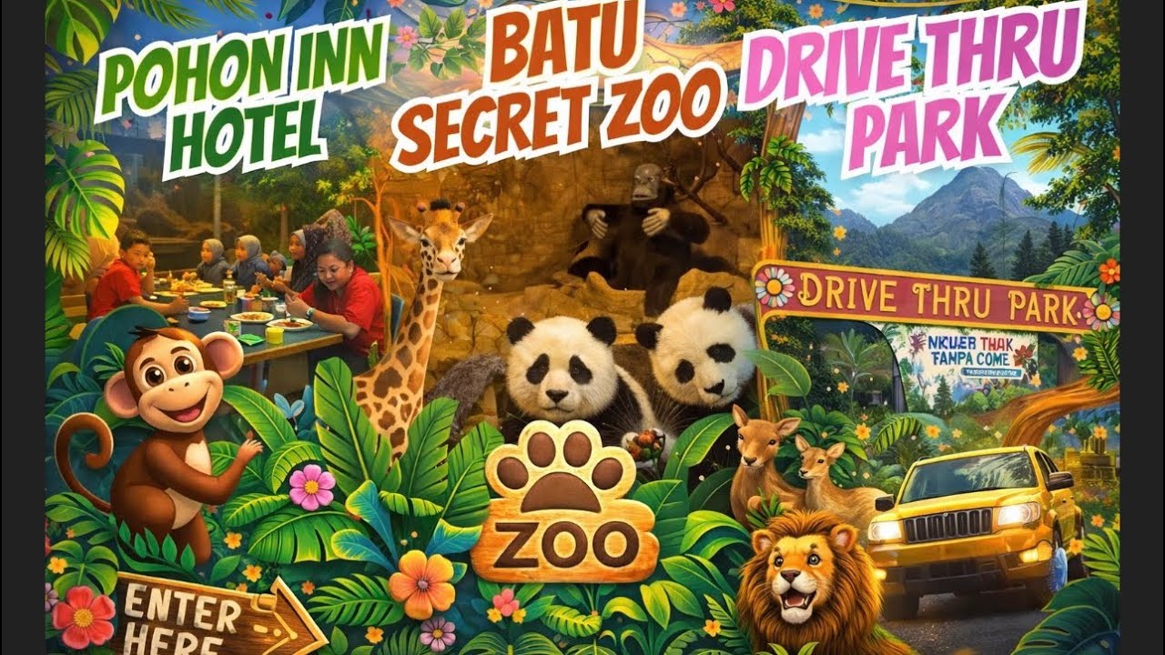🔴#409 POHON INN HOTEL-BATU SECREET ZOO-DRIVE THRU PARK Jatim Park 2 ‼️ Menginap Free 2 Hari