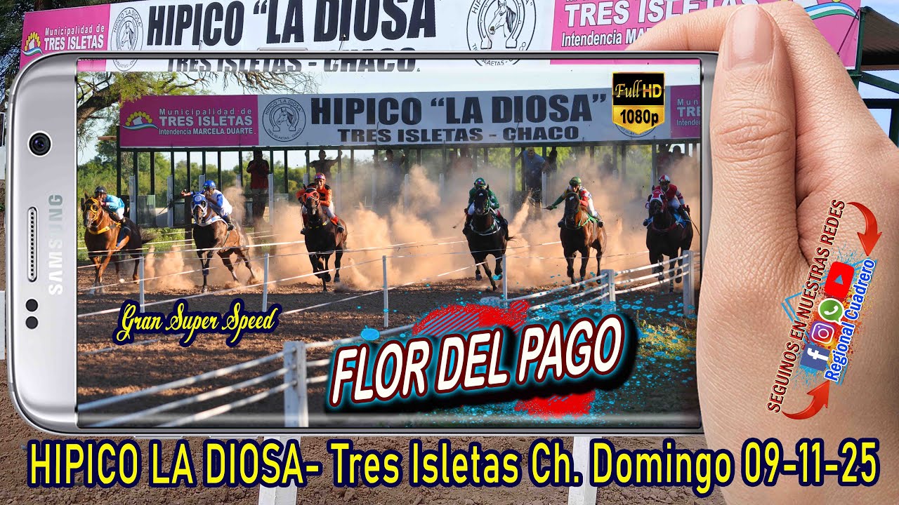 FLOR DEL PAGO- Gp Super Speed- Hipico la Diosa, Tres isletas Ch. 09.11.25