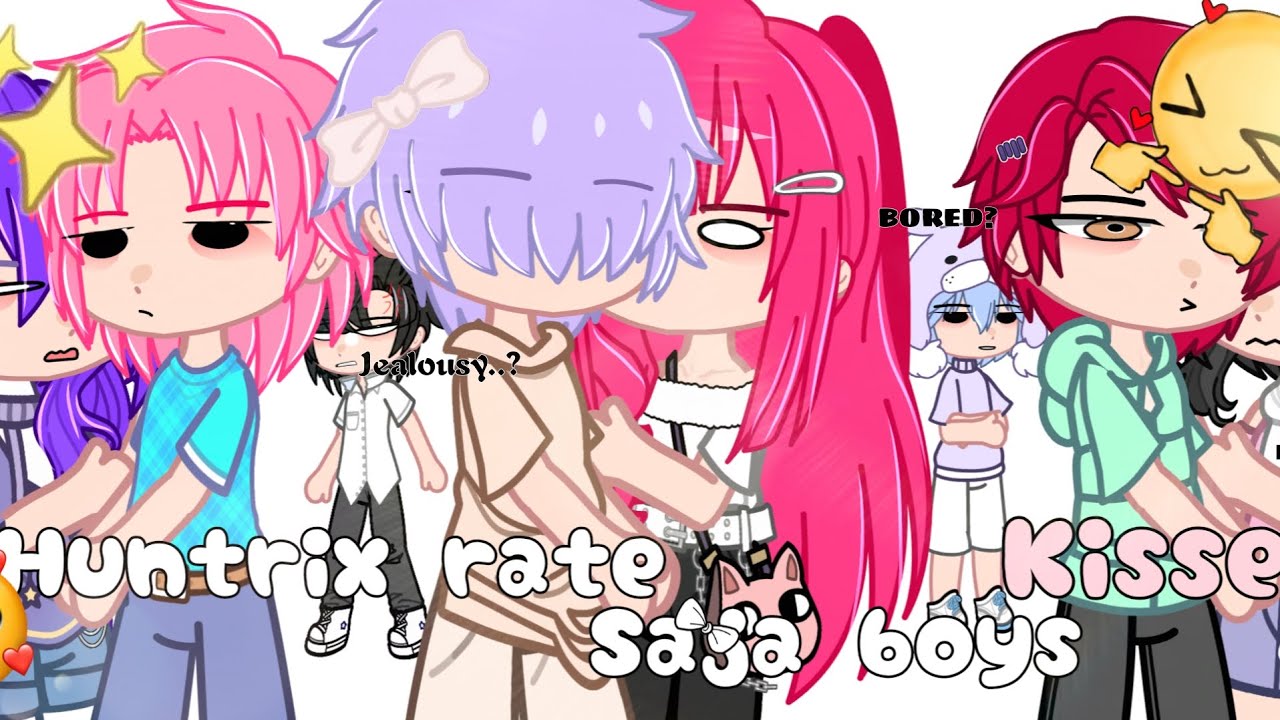 HUNTRIX rate SAJA BOYS kisses // Spin the wheel // KPOP DEMOM HUNTERS // ft. SAJA BOYS // Part 1