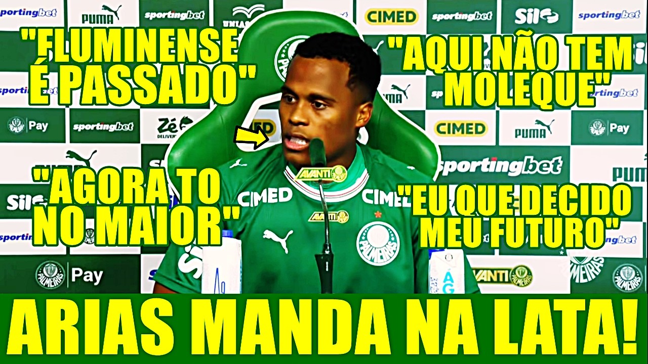 COLETIVA DE JHON ÁRIAS DIRETO DO CT DO PALMEIRAS!