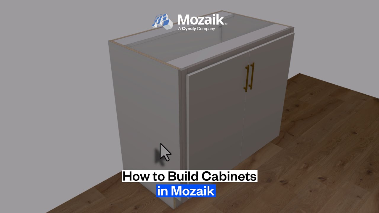 Can I build cabinets my way in Mozaik?