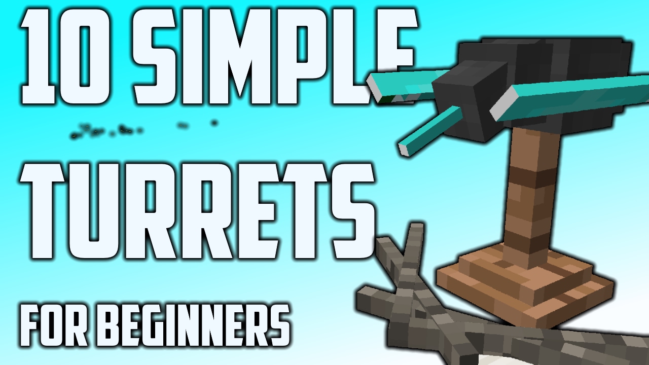 10 Simple Turret Designs for Minecraft (Command Tutorial)
