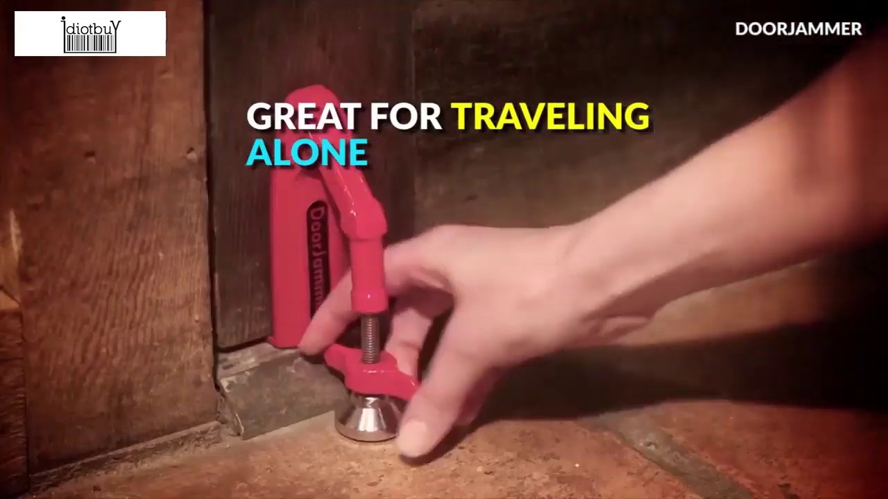 DoorJammer Portable Door Lock Brace for Home Security