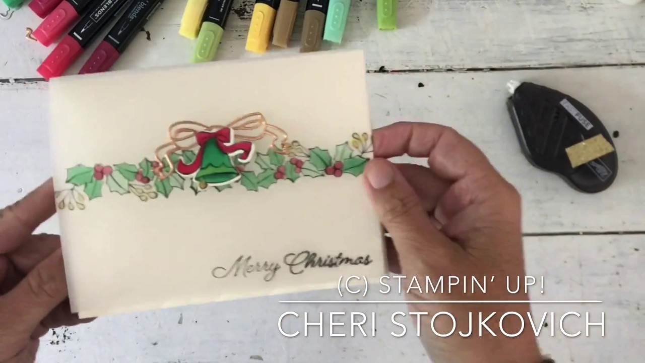 Blended Seasons Retro Vellum Christmas Card Stampin' Up! Limited Edition Bundle