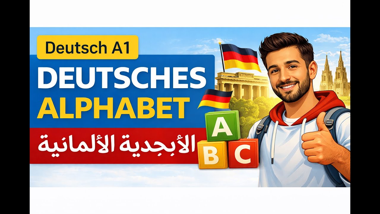 👉 تعلم الأبجدية الألمانية بسهولة | Deutsch A1 – Das deutsche Alphabet