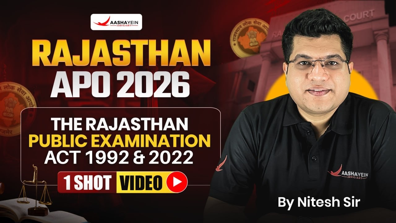 The Rajasthan Public Examination Act 1992 & 2022 One Shot | Rajasthan APO 2026 | By Nitesh Sir