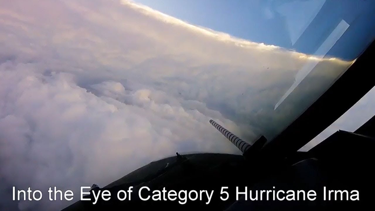 Flying into the eye of Hurricane Irma