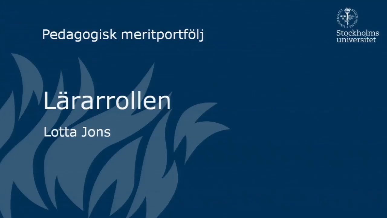 Lärarrollen