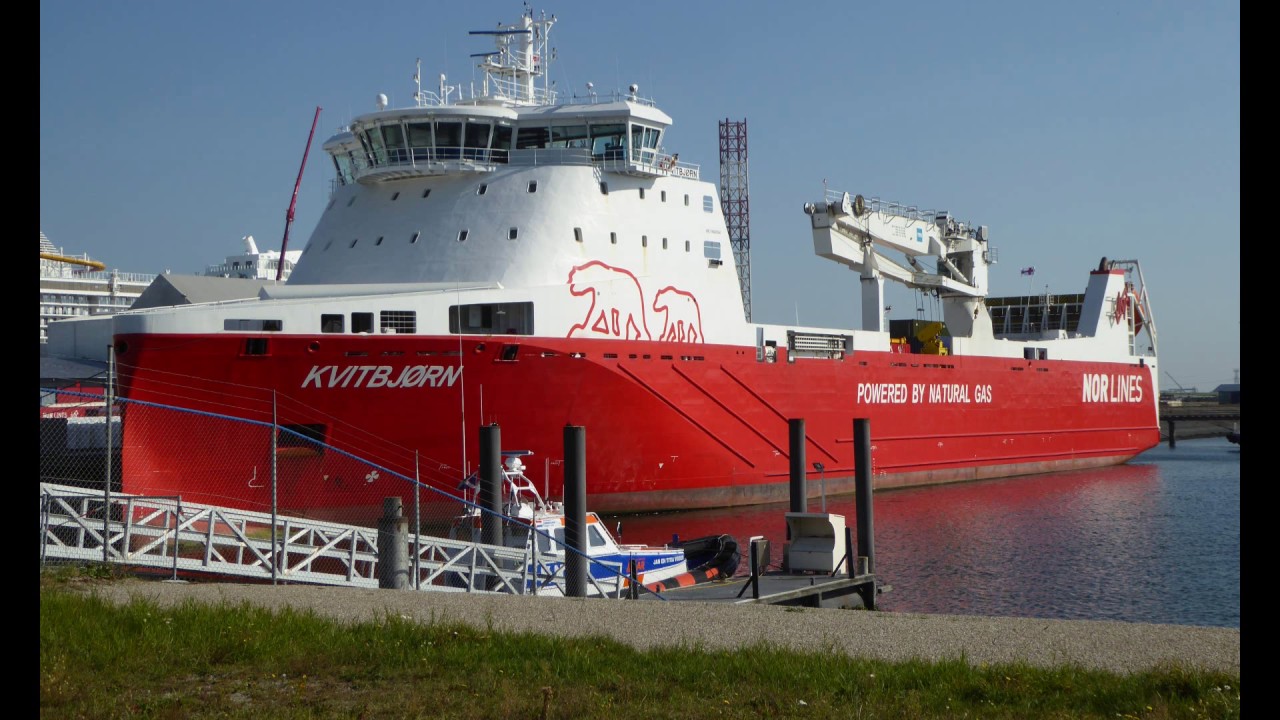 MS KVITBJ&Oslash;RN  powered by natural gas NORLINES Eemshaven NL