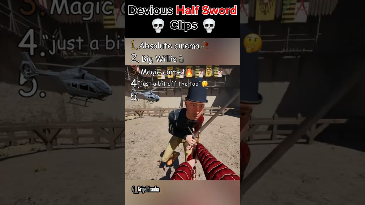 Daily HALF SWORD clips #1  #gaming #halfsword #fencing #funny #memes   #swordfight #bonelab