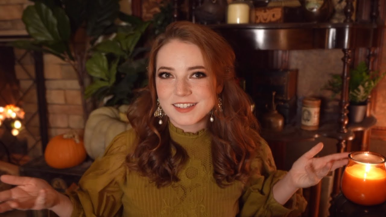 ASMR-регистрация в осеннем домике (тихая речь, набор текста, потрескивание камина)