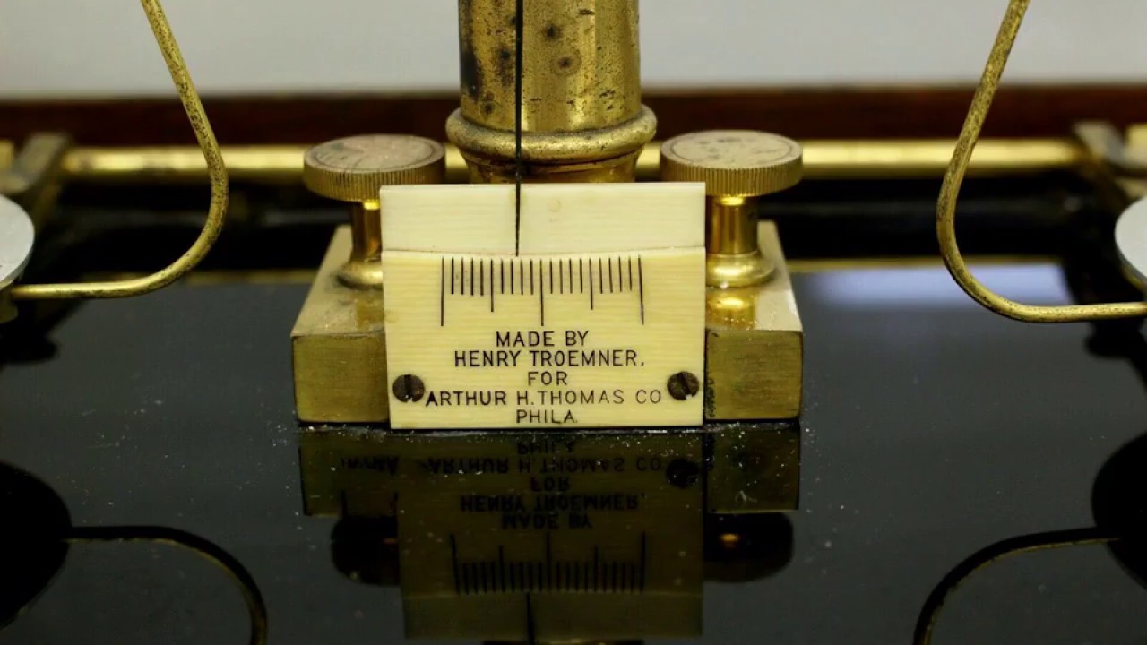 Antique Henry Troemner Analytical Gold Balance Scale Pharmacy Apothecary RARE