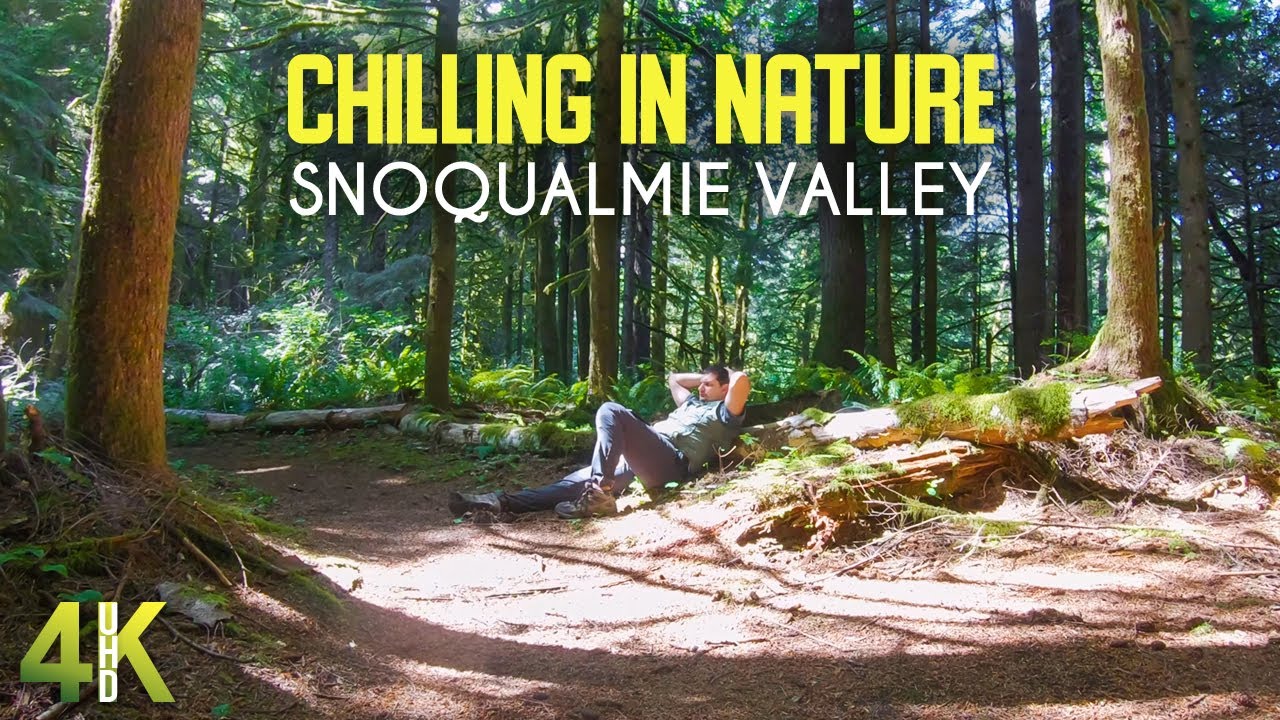 4K Snoqualmie Valley, WA - Chilling in Nature helps to concentrate & recover - Nature ASMR Video