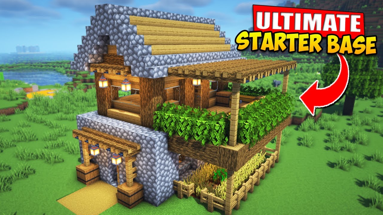 Minecraft Ultimate Starter Survival House Tutorial 🏡